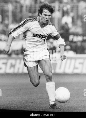 Lothar Matthaeus (Borussia Mönchengladbach), die in Aktion. Stockfoto