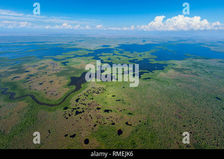 Luftaufnahme, Everglades Natuional Park, Florida, USA, Nordamerika Stockfoto