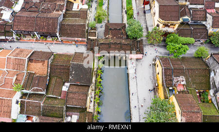 Japan Covered Bridge und Cau Chua Pagode, Hoi An, Vietnam Stockfoto