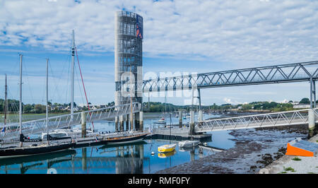 Cite De La Voile Eric Tabarly, Segel Stadt, Hafen von Lorient, Morbihan, Bretagne, Bretagne, Frankreich Stockfoto