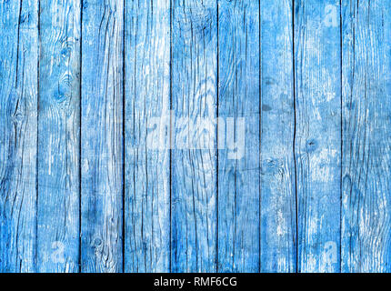 Blau grungy lackierten Holz- Textur Stockfoto
