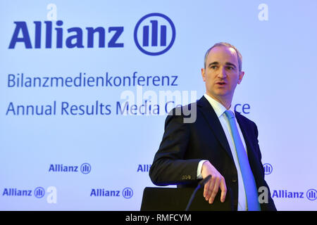 München, Deutschland. 15 Feb, 2019. Giulio TERZARIOL (CFO, Finanz und Controlling), Einzelbild, Einzelbild, Allianz SE, Bilanz Pressekonferenz am 15.02.2019. | Verwendung der weltweiten Kredit: dpa/Alamy leben Nachrichten Stockfoto