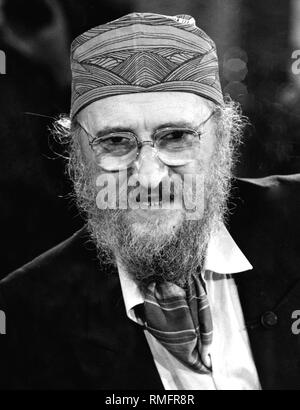 Portrait des österreichischen Maler Ernst Fuchs. Stockfoto