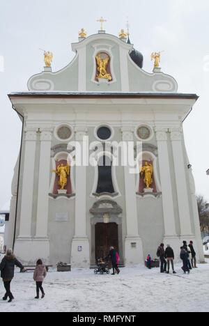 Kirche St. Michael, Innichen / San Candido, Italien Stockfoto