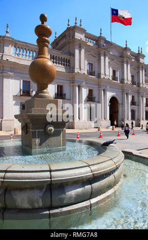 Chile, Santiago, Plaza de la Constitucion, Palacio La Moneda, Stockfoto