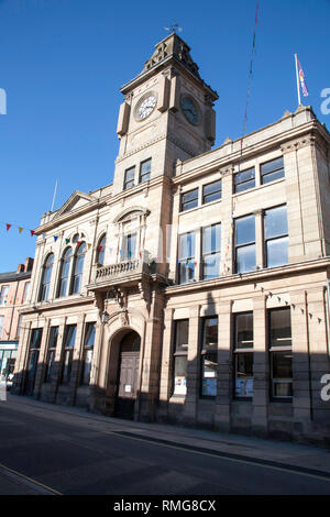 Welshpool Town Hall Welshpool Powys Wales Stockfoto