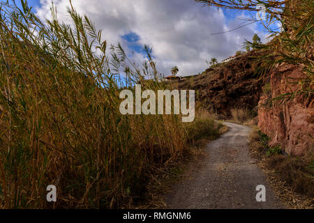 Remote pathway in Gran Canaria, Spanien Stockfoto