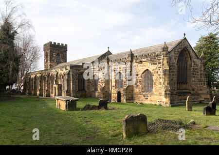 Kirche St. Nikolaus in Guisborough, North Yorkshire, England, Großbritannien Stockfoto