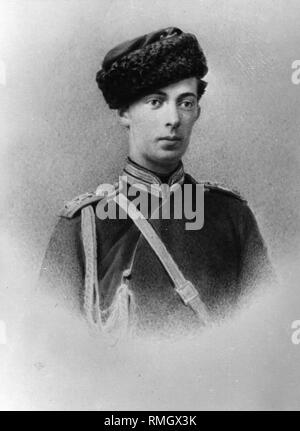 Portrait of Grand Duke Nicholas Alexandrowitsch von Russland (1843-1865). Albumin Photo Stockfoto