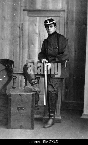 Portrait von Großfürst Wladimir Alexandrowitsch von Russland (1847-1909). Albumin Photo Stockfoto