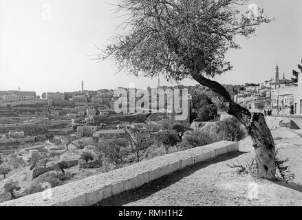 Panorama von Bethlehem im Westjordanland. (Undatierte Aufnahme) Stockfoto