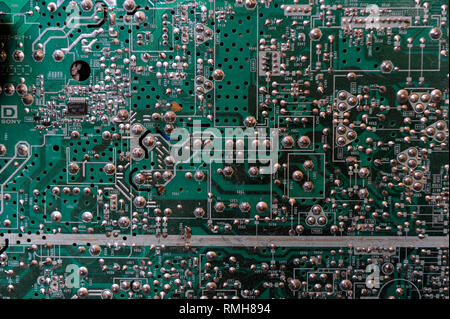 Deutschland, Hamburg, Recycling von elektronischen Schrott und alten Konsumgüter bei Firma TCMG, der Müll wird gesammelt, die von der städtischen Müllentsorgung und als verarbeitet und hier getrennt nach Metalle wie Kupfer und Kunststoff für eine weitere stoffliche Verwertung und Wiederverwendung, durch Gesetz ist nicht erlaubt, e-schrott nach Afrika und in andere Länder zu exportieren. Stockfoto