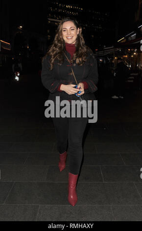 Kelly Brook gesehen lässt es das Herz von FM-Studios in Leicester Square bietet: Kelly Brook Wo: London, Vereinigtes Königreich, wenn: 14 Jan 2019 Credit: Alexander/WENN.com Stockfoto