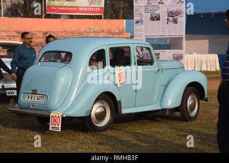 1947 Hillman Auto zurück Ende mit 10 PS und 4 Zylinder Motor. WBC 6777 Indien. Stockfoto