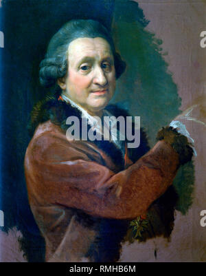 Pompeo Girolamo Batoni (1708-1787), italienischer Maler Künstler, Self Portrait Stockfoto