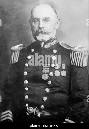 Edward Walter Eberle (August 17, 1864 - Juli 6, 1929) war ein Admiral der United States Navy, der als Betriebsleiter der United States Naval Academy und der dritte Leiter der Marineoperationen serviert. Stockfoto