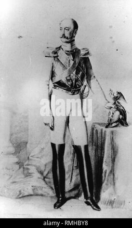 Porträt des Kaisers Nikolaus I. von Russland (1796-1855). Fotogravur Stockfoto