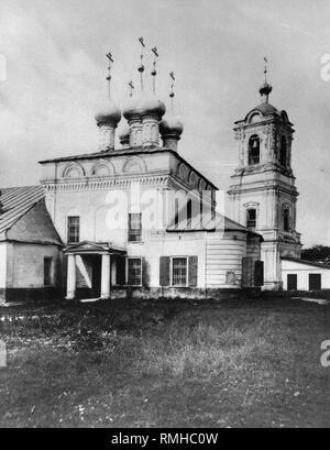 Die Kirche von Saint Nicholas das Wonderworker auf Drachi in Moskau. Albumin Photo Stockfoto