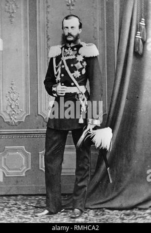 Portrait von Großherzog Michael Nikolaevich von Russland (1832-1909). Albumin Photo Stockfoto