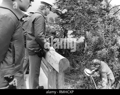 Die Eigenschaft der Landwirt Jochen Öttl in der Nähe von Kreuth am Tegernsee, wo Marianne Strauss bei einem Unfall getötet worden war. Stockfoto