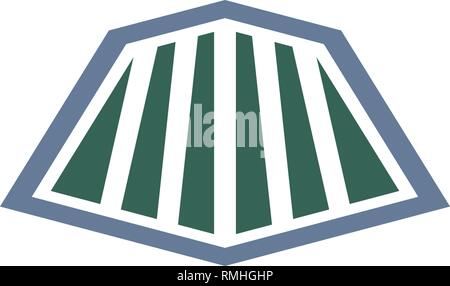 Alten zug Lokomotive design Logo template Vector Illustration icon-Element Stock Vektor