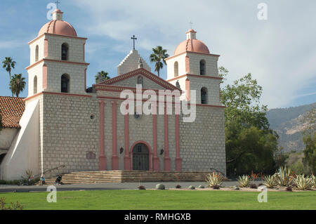 Mission Santa Barbara, Santa Barbara, Kalifornien. Digitale Fotografie Stockfoto