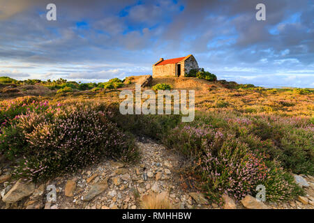 Die Krippe Hütte in der Nähe von Tywarnhalye Motor Haus in der Nähe von porthtowan in Cornwall. Stockfoto