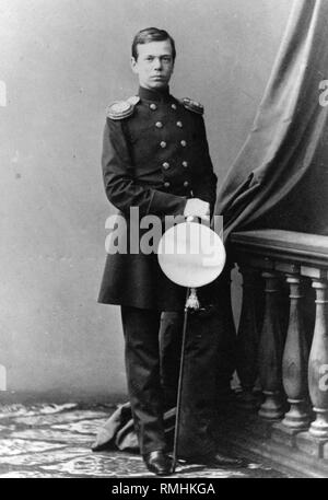 Portrait von Großfürst Alexander Alexandrovitch von Russland (1845-1894). Albumin Photo Stockfoto