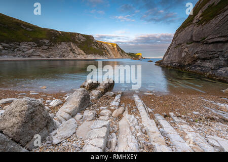 Mann des Krieges Bay, Lulworth in Dorset England UK Stockfoto