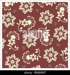 Vektor Design batik Muster für Tapeten, Stoffe, Dekoration und andere Designs. Stock Vektor