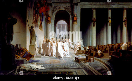 Der Tod des Kaisers - Jean-Léon Gérôme, Malerei um 1860 Stockfoto