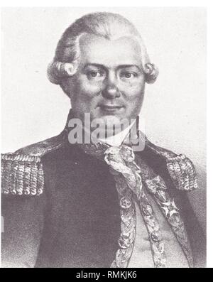 JEAN FRANCOIS DE GALAUP.COMTE DE LA PROUSE. ETOILE Stockfoto