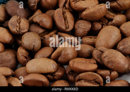 Kaffeebohne-Hintergrund Stockfoto