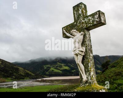 Christus an Whangape (nach Robin Morrison), Pawarenga, Whangape, Northland, Neuseeland. Stockfoto