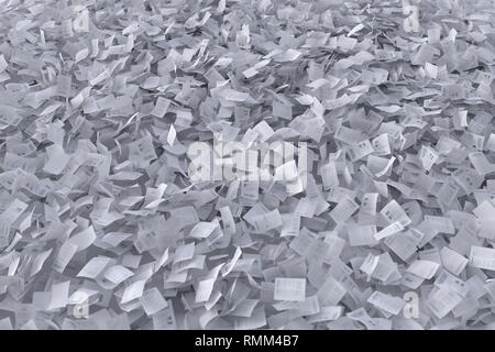 Fluss von Papierbögen, abstrakten Hintergrund Stockfoto