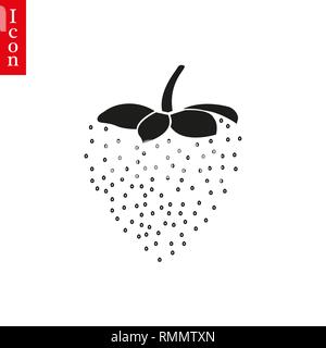 Erdbeere Vektor icon. Erdbeere Vector Illustration. Erdbeere vector clip art. Stock Vektor