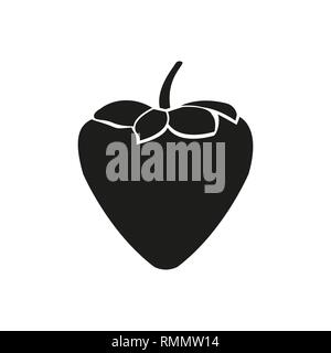 Erdbeere Symbol. Vektor Konzeption Illustration für Design. Stock Vektor