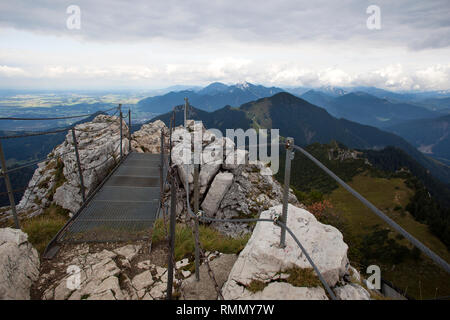 Auf der Kampenwand, Berg in Bayern, Deutschland, Sommer Stockfoto