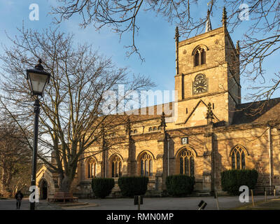 Pfarrkirche St. Johannes der Täufer in Knaresborough North Yorkshire England Stockfoto