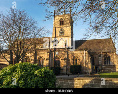 Pfarrkirche St. Johannes der Täufer in Knaresborough North Yorkshire England Stockfoto