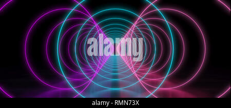 3D-rendering Image der abstrakten Neonlicht Hintergrund Stockfoto