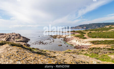 North West Küste in der Nähe von bosa der Insel Sardinien. Italien Stockfoto