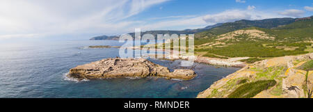 North West Küste in der Nähe von bosa der Insel Sardinien. Italien Stockfoto