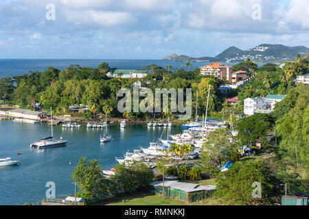 Petit Carenage Bay, Castries, St. Lucia, Kleine Antillen, Karibik Stockfoto