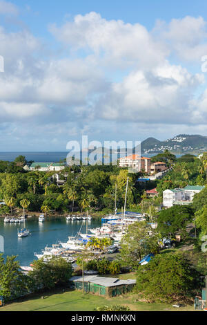 Petit Carenage Bay, Castries, St. Lucia, Kleine Antillen, Karibik Stockfoto