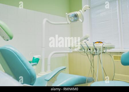 Spezielle Ausrüstung für einen Zahnarzt, Zahnarzt Stockfoto