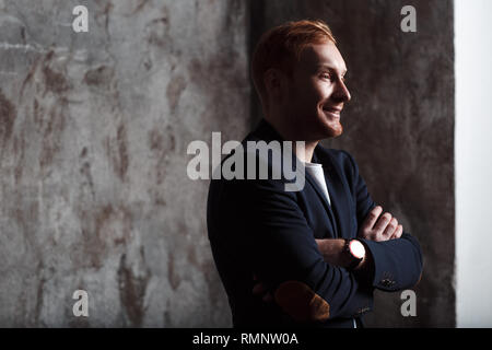 Geschäftsmann Profil Portrait Stockfoto