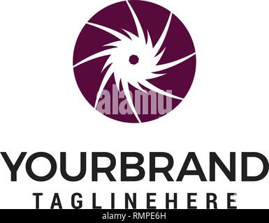 Turbine turbine Vektor für Logo Designs Konzept Vorlage Stock Vektor