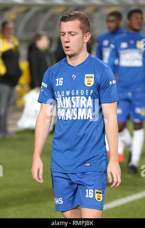 KERKRADE, Niederlande, 15-02-2019, Fußball, Niederländische Keuken Kampioen Divisie, Roda JC-SC Cambuur, Limburg Stadion, Saison 2018-2019, SC Cambuur player Daan Boerlage, niedergeschlagen, nachdem das verlorene Spiel Stockfoto