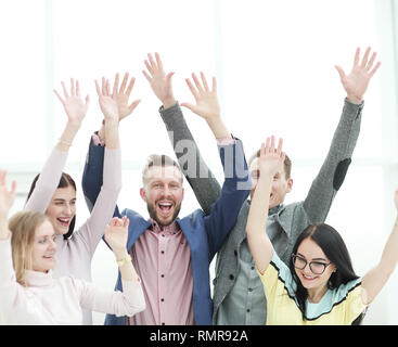 Porträt einer Gruppe von glücklichen jungen Menschen Stockfoto